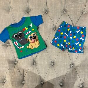 Disney Kids Pajama Set - Green and Blue